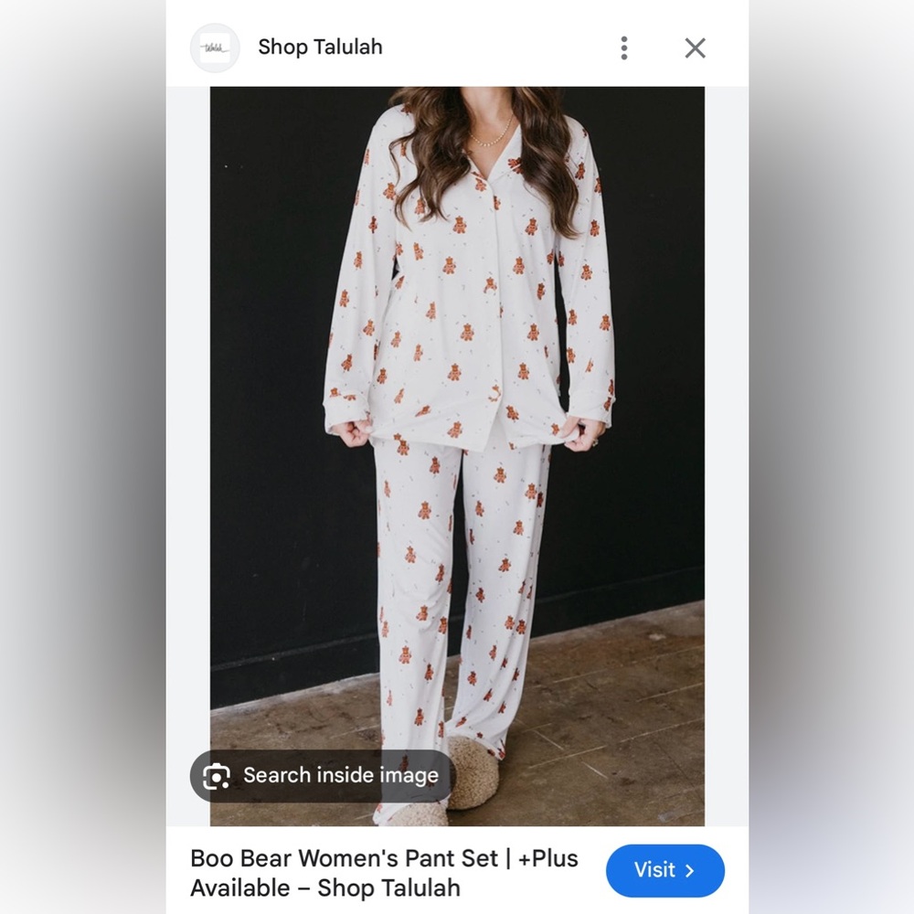 Shop Talulah Boo Bear Pajamas Halloween 
Size Large BNWT